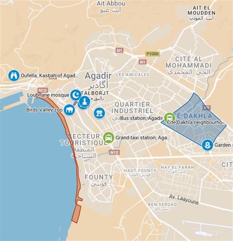 google maps agadir morocco.